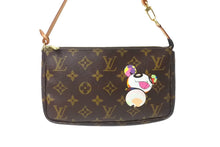 Load image into Gallery viewer, 極美品 LOUIS VUITTON ルイヴィトン ハンドバッグ ポシェット アクセソワール 村上隆 M51981 パンダ モノグラム 中古 64126