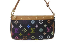 Load image into Gallery viewer, LOUIS VUITTON ルイヴィトン ポシェット アクセソワ―ル モノグラム マルチカラー M92648 村上隆 ブラック 美品 中古 64128