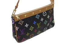 Load image into Gallery viewer, LOUIS VUITTON ルイヴィトン ポシェット アクセソワ―ル モノグラム マルチカラー M92648 村上隆 ブラック 美品 中古 64128