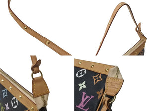 LOUIS VUITTON ルイヴィトン ポシェット アクセソワ―ル モノグラム マルチカラー M92648 村上隆 ブラック 美品 中古 64128