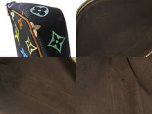 Load image into Gallery viewer, LOUIS VUITTON ルイヴィトン ポシェット アクセソワ―ル モノグラム マルチカラー M92648 村上隆 ブラック 美品 中古 64128