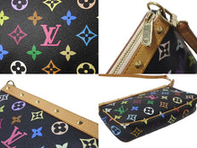 Load image into Gallery viewer, LOUIS VUITTON ルイヴィトン ポシェット アクセソワ―ル モノグラム マルチカラー M92648 村上隆 ブラック 美品 中古 64136