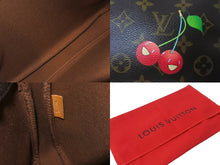 Load image into Gallery viewer, LOUIS VUITTON ルイ ヴィトン ポシェット アクセソワール アクセサリーポーチ モノグラム チェリー 村上隆 M95008 美品 中古 64137