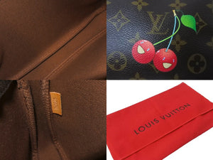 LOUIS VUITTON ルイ ヴィトン ポシェット アクセソワール アクセサリーポーチ モノグラム チェリー 村上隆 M95008 美品 中古 64137