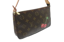 Load image into Gallery viewer, LOUIS VUITTON ルイ ヴィトン ポシェット アクセソワール アクセサリーポーチ モノグラム チェリー 村上隆 M95008 美品 中古 64137