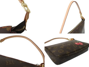LOUIS VUITTON ルイ ヴィトン ポシェット アクセソワール アクセサリーポーチ モノグラム チェリー 村上隆 M95008 美品 中古 64137
