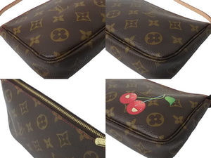 LOUIS VUITTON ルイ ヴィトン ポシェット アクセソワール アクセサリーポーチ モノグラム チェリー 村上隆 M95008 美品 中古 64137