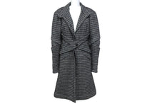 Load image into Gallery viewer, CHANEL シャネル ツイードコート P38997V28200 ブラック ホワイト サイズ38 美品 中古 64139