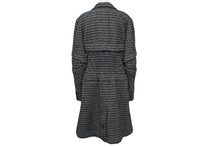 Load image into Gallery viewer, CHANEL シャネル ツイードコート P38997V28200 ブラック ホワイト サイズ38 美品 中古 64139