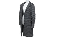 Load image into Gallery viewer, CHANEL シャネル ツイードコート P38997V28200 ブラック ホワイト サイズ38 美品 中古 64139