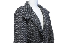 Load image into Gallery viewer, CHANEL シャネル ツイードコート P38997V28200 ブラック ホワイト サイズ38 美品 中古 64139