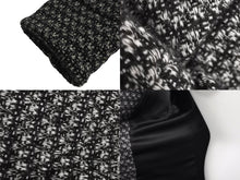 Load image into Gallery viewer, CHANEL シャネル ツイードコート P38997V28200 ブラック ホワイト サイズ38 美品 中古 64139
