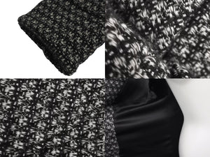 CHANEL シャネル ツイードコート P38997V28200 ブラック ホワイト サイズ38 美品 中古 64139