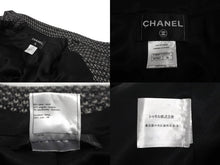 Load image into Gallery viewer, CHANEL シャネル ツイードコート P38997V28200 ブラック ホワイト サイズ38 美品 中古 64139