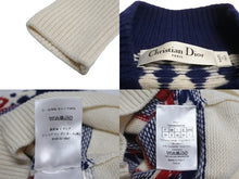 Load image into Gallery viewer, 極美品 Christian Dior クリスチャンディオール ニット セーター 144S60BM134 2022年AW ウール カシミヤ ホワイト 36 中古 64141