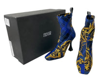 画像をギャラリービューアに読み込む, 未使用 VERSACE JEANS COUTURE ヴェルサーチ ジーンズ クチュール ブーツ サイズ36 71VA3SF3 総柄 中古 64143 