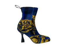 画像をギャラリービューアに読み込む, 未使用 VERSACE JEANS COUTURE ヴェルサーチ ジーンズ クチュール ブーツ サイズ36 71VA3SF3 総柄 中古 64143 