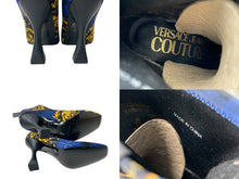 画像をギャラリービューアに読み込む, 未使用 VERSACE JEANS COUTURE ヴェルサーチ ジーンズ クチュール ブーツ サイズ36 71VA3SF3 総柄 中古 64143 