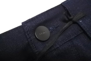同様同様 FENDI フェンディ デニムパンツ サイズ33 FLP284 クロップドテーパードダークブルー 中古 64147 