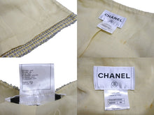 Load image into Gallery viewer, CHANEL シャネル ジャケット ツイード ノーカラー ショート丈 サイズ46 P40226V25597 イエロー 美品 中古 64152