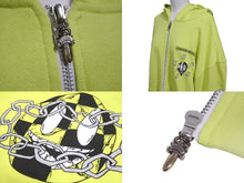 Load image into Gallery viewer, CHROME HEARTS クロムハーツ マッティボーイ リンクジップアップフーディー 2022AW ライムグリーン サイズXXL 美品 中古 64153