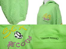Load image into Gallery viewer, CHROME HEARTS クロムハーツ マッティボーイ セックスレコード プルオーバーフーディ 2021AW グリーン サイズM 美品 中古 64154