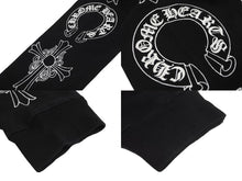 Load image into Gallery viewer, 極美品 CHROME HEARTS クロムハーツ 長袖Ｔシャツ サイズS CHクロス ホースシュー プリント ブラック コットン 中古 64163