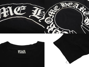 CHROME HEARTS クロムハーツ 長袖Ｔシャツ サイズS NEW YORK限定 ホースシュープリント ブラック コットン 良品 中古 64164