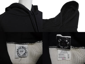 CHROMEHEARTS クロムハーツ パーカー ホースシューバックプリント RN91210 コットン ポリエステル ブラック S 美品 中古 64165