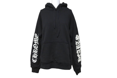 CHROMEHEARTS クロムハーツ パーカー ホースシューバックプリント RN91210 コットン ポリエステル ブラック S 美品 中古 64165