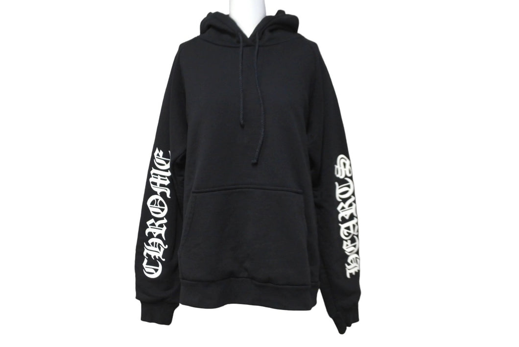 CHROMEHEARTS クロムハーツ パーカー ホースシューバックプリント RN91210 コットン ポリエステル ブラック S 美品 中古 64165
