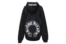 Load image into Gallery viewer, CHROMEHEARTS クロムハーツ パーカー ホースシューバックプリント RN91210 コットン ポリエステル ブラック S 美品 中古 64165