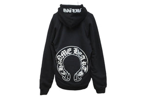 CHROMEHEARTS クロムハーツ パーカー ホースシューバックプリント RN91210 コットン ポリエステル ブラック S 美品 中古 64165