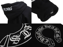 Load image into Gallery viewer, CHROMEHEARTS クロムハーツ パーカー ホースシューバックプリント RN91210 コットン ポリエステル ブラック S 美品 中古 64165