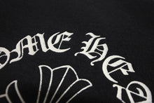 Load image into Gallery viewer, CHROME HEARTS クロムハーツ スクロールラベル プリント スウェット パンツ ブラック ロゴ クロス サイズXS 美品 中古 64166