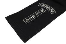 Load image into Gallery viewer, CHROME HEARTS クロムハーツ スクロールラベル プリント スウェット パンツ ブラック ロゴ クロス サイズXS 美品 中古 64166