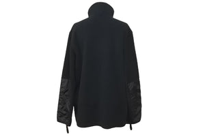 PRADA プラダ ルナロッサ スポーツ ジップアップ フリース ジャケット ブラック ポリエステル ナイロン サイズS 美品 中古 64170