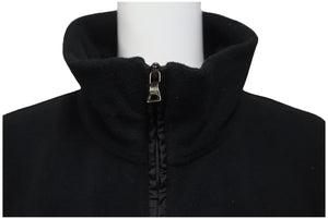 PRADA プラダ ルナロッサ スポーツ ジップアップ フリース ジャケット ブラック ポリエステル ナイロン サイズS 美品 中古 64170
