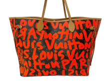 Load image into Gallery viewer, LOUIS VUITTON ルイヴィトン モノグラムグラフィティ ネヴァーフルGM トートバッグ M93702 ブラウン オレンジ 美品 中古 64180