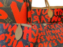 Load image into Gallery viewer, LOUIS VUITTON ルイヴィトン モノグラムグラフィティ ネヴァーフルGM トートバッグ M93702 ブラウン オレンジ 美品 中古 64180