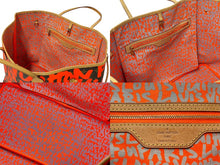 Load image into Gallery viewer, LOUIS VUITTON ルイヴィトン モノグラムグラフィティ ネヴァーフルGM トートバッグ M93702 ブラウン オレンジ 美品 中古 64180