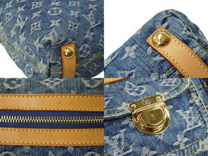 LOUIS VUITTON ルイ ヴィトン モノグラムデニム バギーPM ショルダーバッグ M95049 ブルー ブラウン 美品 中古 64184