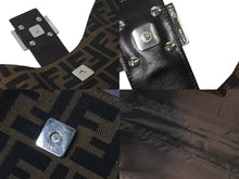 画像をギャラリービューアに読み込む, 極美品 FENDI フェンディマンマバケット ワンショルダーバッグ ブラウン シルバー金具 中古 64185 