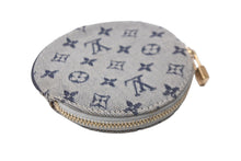 Load image into Gallery viewer, LOUIS VUITTON ルイ ヴィトン ポルトモネロン コインケース 円形 M92460 モノグラムミニキャンバス ネイビー 美品 中古 64188