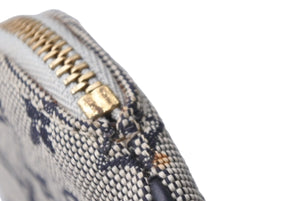 LOUIS VUITTON ルイ ヴィトン ポルトモネロン コインケース 円形 M92460 モノグラムミニキャンバス ネイビー 美品 中古 64188