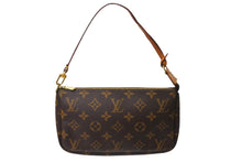 Load image into Gallery viewer, LOUISVUITTON ルイヴィトン ミニアクセサリーポーチ ポシェットアクセソワール モノグラム ブラウン ベージュ 中古 64189