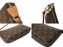 Load image into Gallery viewer, LOUISVUITTON ルイヴィトン ミニアクセサリーポーチ ポシェットアクセソワール モノグラム ブラウン ベージュ 中古 64189