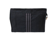 Load image into Gallery viewer, HERMES エルメス フールトゥ ポーチ クラッチバッグ エールライン 2110-35 コットンキャンバス ブラック 良品 中古 64190