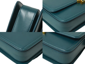 極美品 SAINTLAURENTPARIS サンローランパリ ソルフェリーノスモールサッチェルショルダーバッグ 634306 グリーン 中古 64202 
