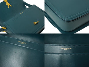 極美品 SAINTLAURENTPARIS サンローランパリ ソルフェリーノスモールサッチェルショルダーバッグ 634306 グリーン 中古 64202 